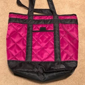 North Face quilted tote